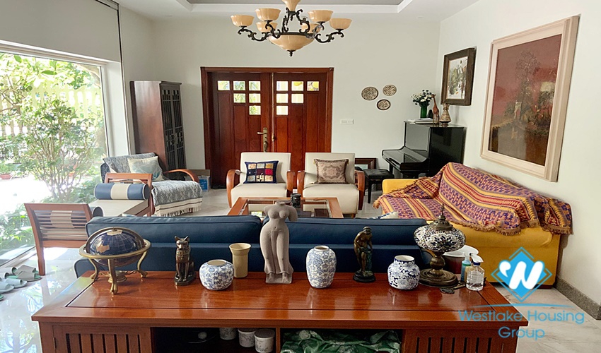 Good condition and fully furnished house for rent in Tay Ho District, Hanoi